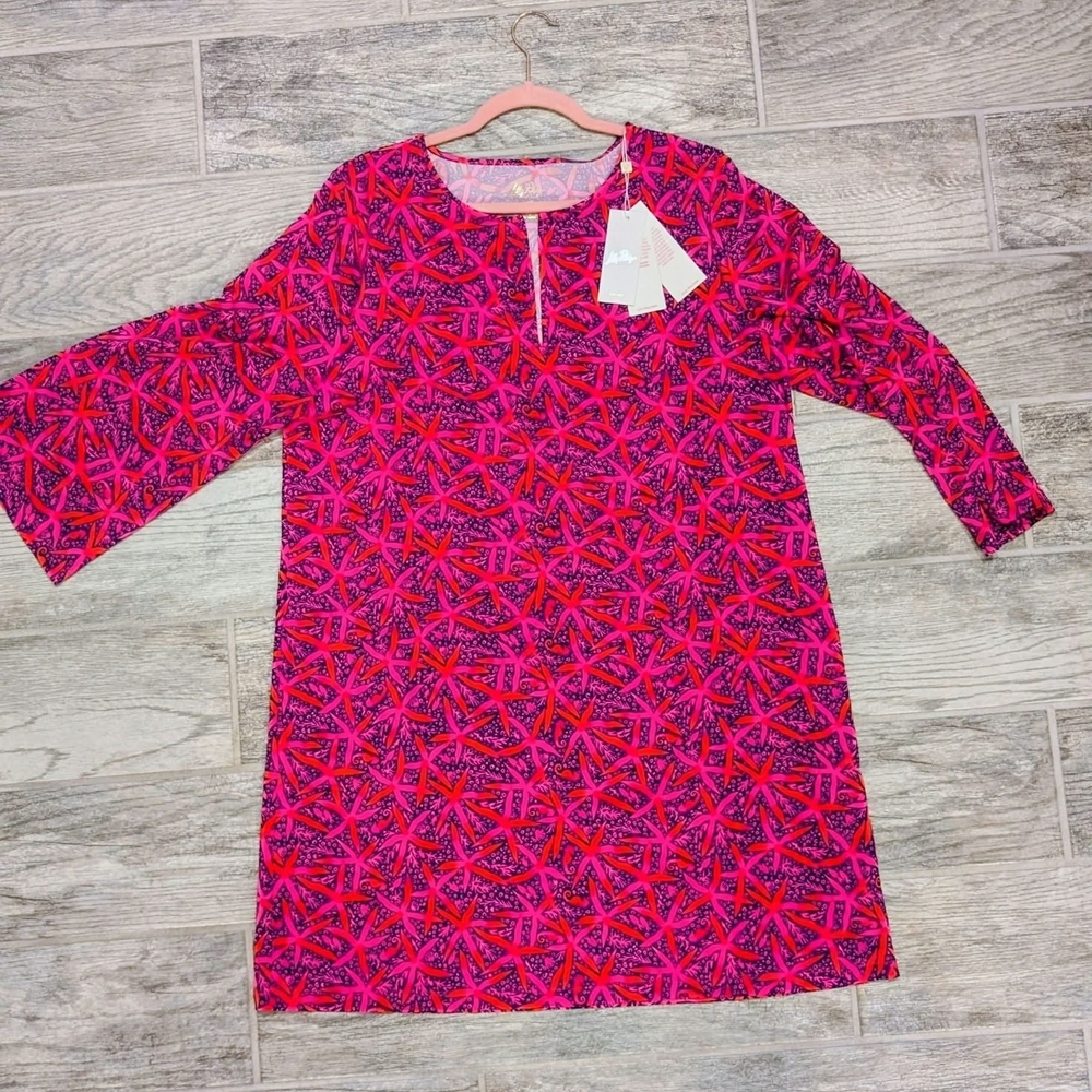 NWT XL Lilly Pulitzer Johanna long Sleeve Cover-up.